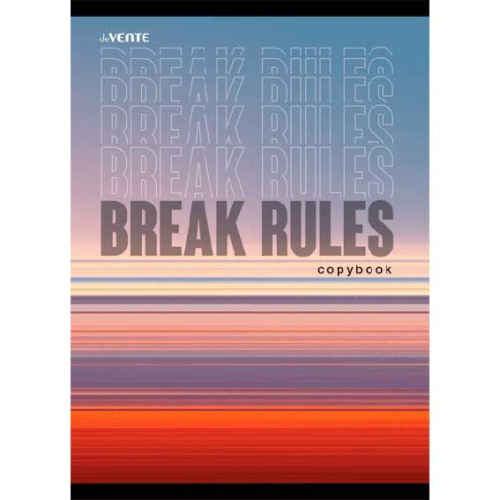 Тетрадь 80л. (клетка) А4 deVENTE спираль "Break Rules" 2058215 обл.целлюлоз.карт.,ВД-лак