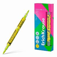 Маркер текст. EK Visioline V-16 "Brush Neon" 60794 жёлтый,двустор.,0,5-3,5мм