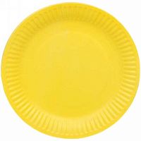 Тарелка бум. "Жёлтая" 18см (10шт) 863-172