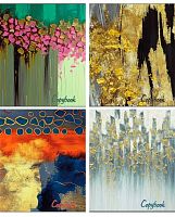 Тетрадь 96л. (клетка) МАЯК "Абстракция" Т596 K1/ABO мел.карт.,лак,асс.