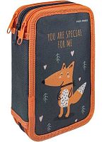 Пенал 3отд. 190*115 Проф-Пресс "Довольная лисичка" ПН-3019 печать на ткани