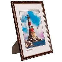 Фоторамка пластик 21*30см Камея 982 коричн.с ножкой,ширина багета-16мм