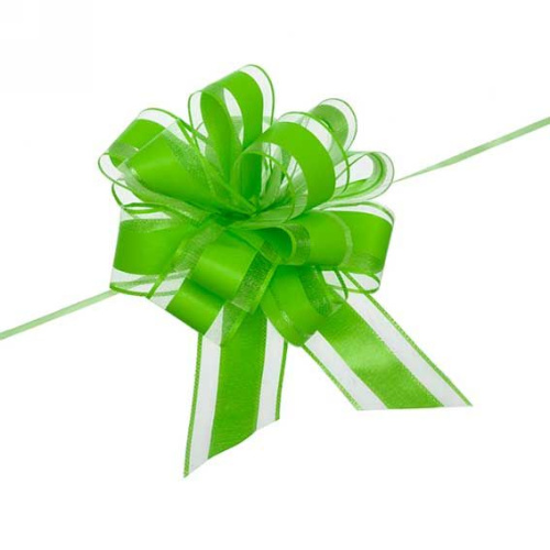 Бант д/оформления подарка "Изыск" 144-0145 зелёный,5см,d-17см