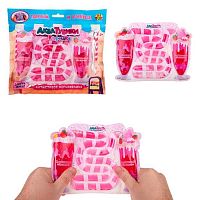 Игрушка-антистресс переливайка 1TOY "Акватубики Кафешка. Молочный коктейль клубничный" Т25802