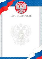 0.9-01-458 Благодарность (РФ,фольга) (МО)