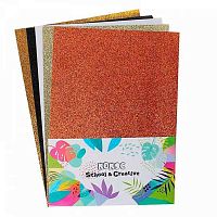 Бумага цв. с блёст. А4  5л. 5цв. КОКОС 212861 в пакете