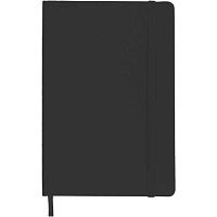 Записная книжка B6  80л. deVENTE 2252600 чёрная,кож.зам.,soft touch,резинка,крем.бум.,в точку