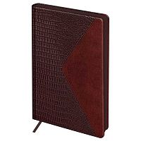 Ежедневник 2026г. А4 176л. BG кож.зам."Reptile. Burgundy" 09606 бургунди,цв.срез,карман