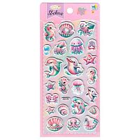 Наклейка декор. зефирная 10*23 "Подводный мир" Р22072-5 Ткн1004-3