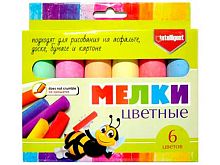 Мел д/асфальта  6цв. INTELLIGENT BM-436 кругл.,d=2,5см,е/подвес