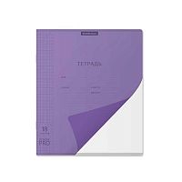 Тетрадь 18л. (клетка) EK пластик.обл. "Классика CoverPrо Апельсин Сияние фиолетовая" 56425