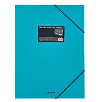 Папка на резинке А4 КЛЕРК "Pastel" 241325 голубая,0,40мм