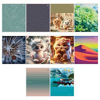 Тетрадь 48л. (линейка) BG "Mix-10. Девочки" 06098 эконом,асс.