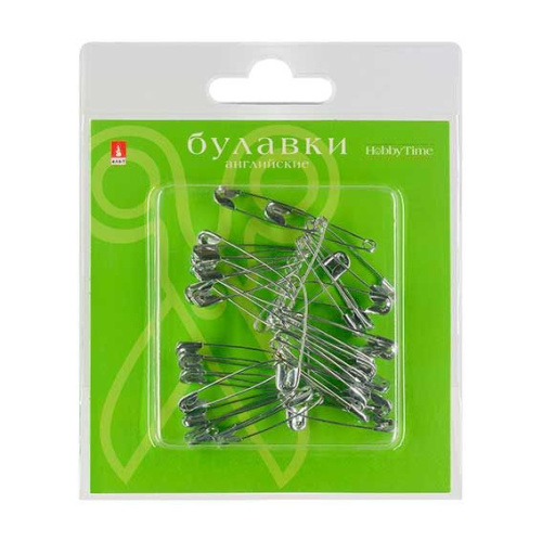 Булавки английские АЛЬТ Hobby Time 2-681/03 серебро,метал.,размер 1 (36шт)
