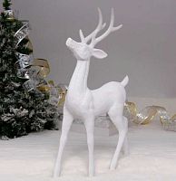 Фигурка НГ "Волшебный олень" 196-1157 белый,42см