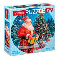 Пазлы  179 ХАТ А4 крглые d-300мм "Праздник у ёлочки" 35278