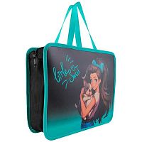 Папка пластик,с ручками А4+ КОКОС "Sweet puppy" 250917 на молнии