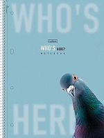 Тетрадь120л. (клетка) А4 ХАТ спираль "Кто здесь?" 35417 тв.обл.,лам.soft-touch,многоур.перф.,4цв.раз