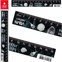 Линейка 16см deVENTE "NASA" 5091528 пластик,дизайн.