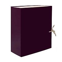 Папка архивная А4 20см Lamark бордовая AB0120-BR б/в,складная