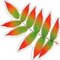 0.7-65-183 Украшение на скотче "Лист" (10шт) (МО)