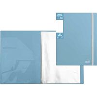 Папка с вкладышами/ 20 deVENTE А3 "sigNATURE" 3101521 сумеречно синяя,"ткань",650мкм,вкл.30мкм