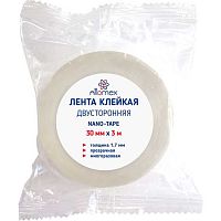 Скотч двусторонний 30мм*3м ATTOMEX 4163411 многораз.,прозрачн.,1,7мм