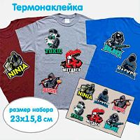 Термонаклейка д/текстильных изделий deVENTE "SuperHero" 8002371 23*15,8см,в пластик.пакете