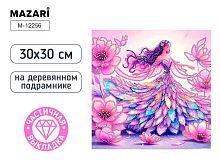 Мозаика алмазная MAZARI "Фея" M-12256 холст,30*30см,частичн.выкл.,подрам.