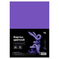 Картон цв. двухстор. тонир. А4 20л. BG "Фиолетовый" 67072 220г/м2