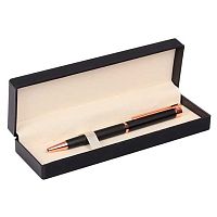 Ручка подар. шар. Fiorenzo 231462 синяя,1,0мм,чёрн.с золот.металл.корп.,поворот.мех.,подар./к