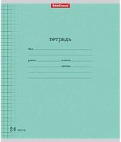Тетрадь 24л. (клетка) EK "Классика с линовкой (зеленая)" 40016