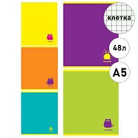Тетрадь 48л. (клетка) ПЗБФ Премиум "МурБук" 021337 лам.софт-тач,выб.уф-лак,асс.