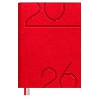 Ежедневник 2026г. А6+ 176л. ESCALADA кож.зам. "Думай как миллиардер. Лезеретто красный" 70302