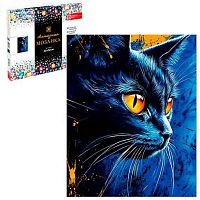 Мозаика алмазная ФЕНИКС "Синий кот" 70862 холст,40*50см,подрамн.,полн.выкл.