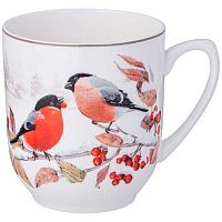Кружка фарфор 380мл Лесная сказка "Снегири" 85-1913 подар.уп.