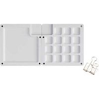 Палитра deVENTE "Art" 8070510 пластик.,с магнит.замком,зажим. д/креплен.,15*7,5*0,75см