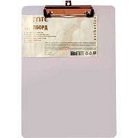 Клипборд А4 deVENTE "Esthetics" 3034516 лавандово-пепельный,пластик,2мм