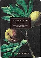 Еженедельник 2025г. А4-  88л. INFOLIO "Flora" I1503/black чёрный,2ляссе,резинка,тисн.фольг.