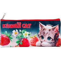 Пенал-косметичка ATTOMEX 215*90*10 "Kawaii Cat" 7024501текстиль,на молн.