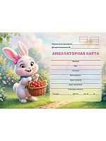 Амбулаторная карта Проф-Пресс А5 144л. "Милый зайчик" 144-2425 тв.обл.,блок-офсет