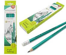 Карандаш ч/гр. пластик. с ласт. INTELLIGENT B-99/BT-301 НВ