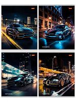 Тетрадь 36л. (клетка) Проф-Пресс "Ночной автомобиль" 36-5765 обл.мел.карт.,офсет№2