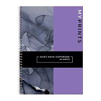 Тетрадь 80л. (клетка) А4 BG спираль "My prints" 11229 тв.обл.,мат.лам.