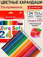 Карандаши 24цв. ACMELIAE 43055 мягкие,к/к