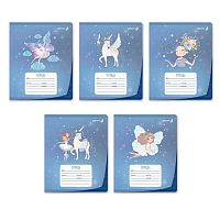 Тетрадь 12л. (линейка) SVETOCH пластик.обл. "Радужные крылья" Т180 (01444)