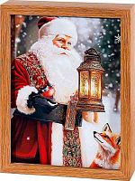 Светильник светодиодный Миленд Картина "Дед Мороз и Внучка" СН-2843 2смен.картин.,16.5*21*4.5см