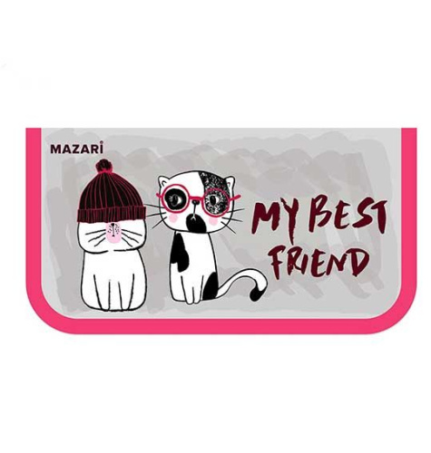 Пенал 2отд. 190*105*50 Mazari "Best friend" M-16421 лам.