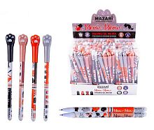 Ручка гелевая "Пиши-Стирай" MAZARI "Meow" M-5432-70 синяя, 0,5мм,цв.пласт.корп.