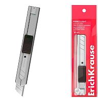 Нож канцелярский 18мм EK "Ferro Light" 62754 металлик,с авт.фикс.лезвия